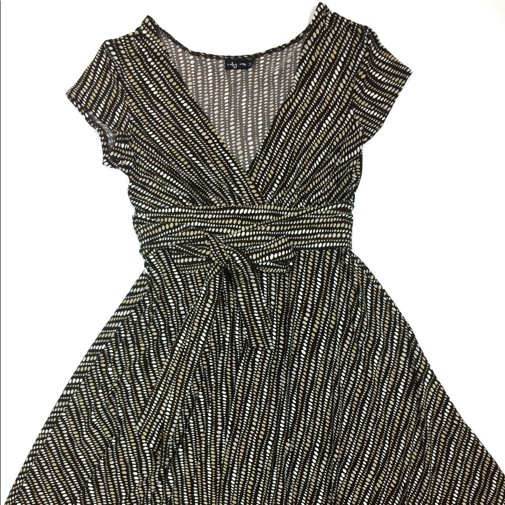 Short Sleeve Polka Dot Patterned Ruby Rox Dress